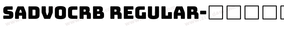 Sadvocrb Regular字体转换